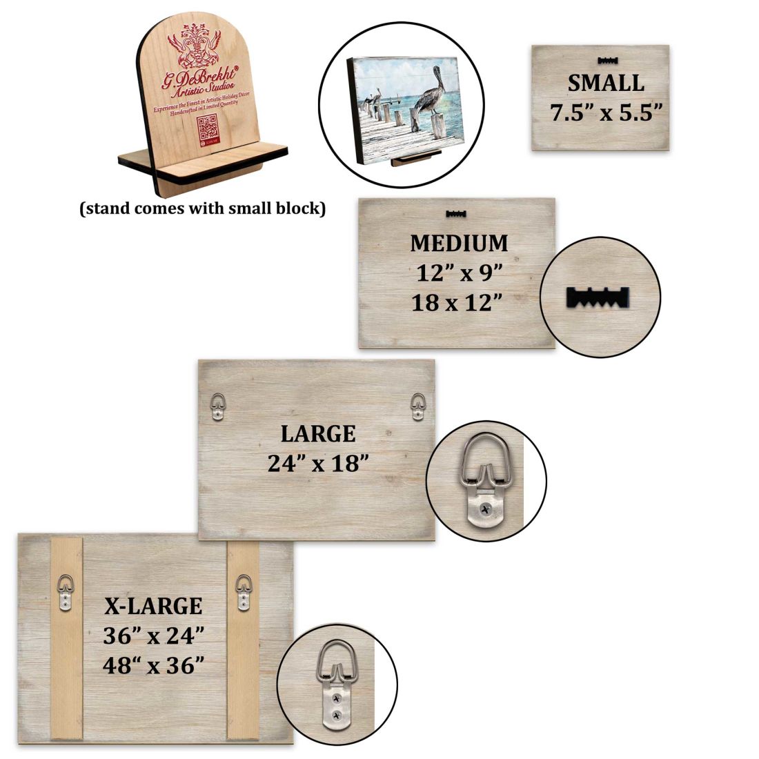 Allegiance American Patriotic Eagles Wooden Wall Art by J. Bergsma - American Patriotic Decor - 85922730B-JB