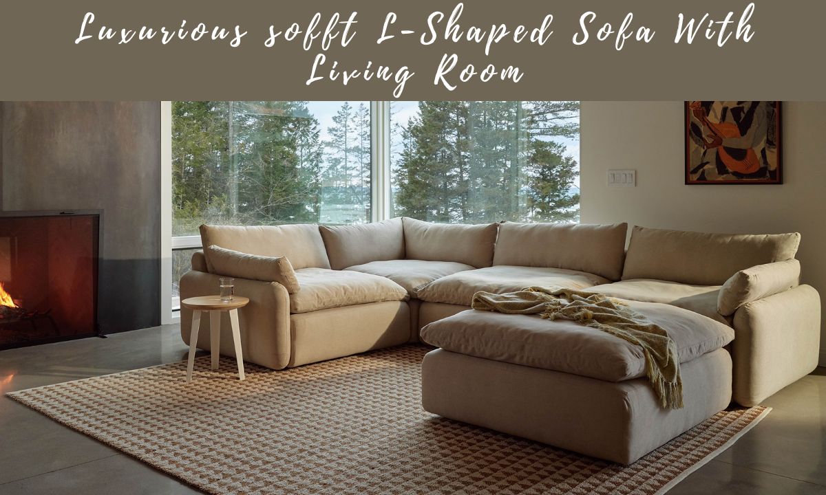 Luxurious sofft L-Shaped Sofa With Living Room
